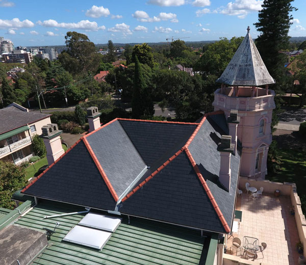 Chatswood House Spanish Del Carmen Slate Roof Tile